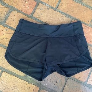 Black lululemon shorts